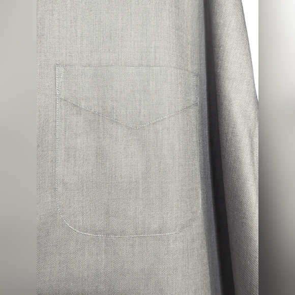 Joseph & Feiss |  Mens Dress Shirt Button Down | Dark Gray | Size 18 1/2 36-37 - Picture 8 of 11
